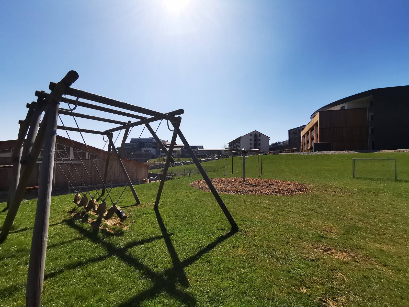 Weitläufig. Naturnah. Viel Platz für die Familie. Symbolfoto
