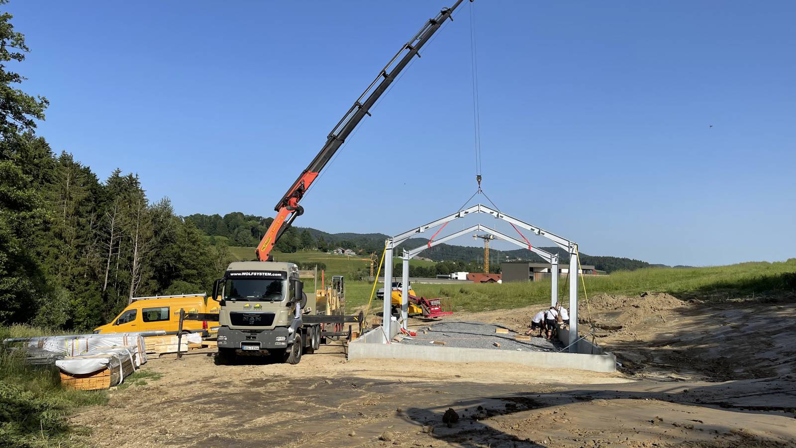 Bauernhof -Neubau- Symbolfoto