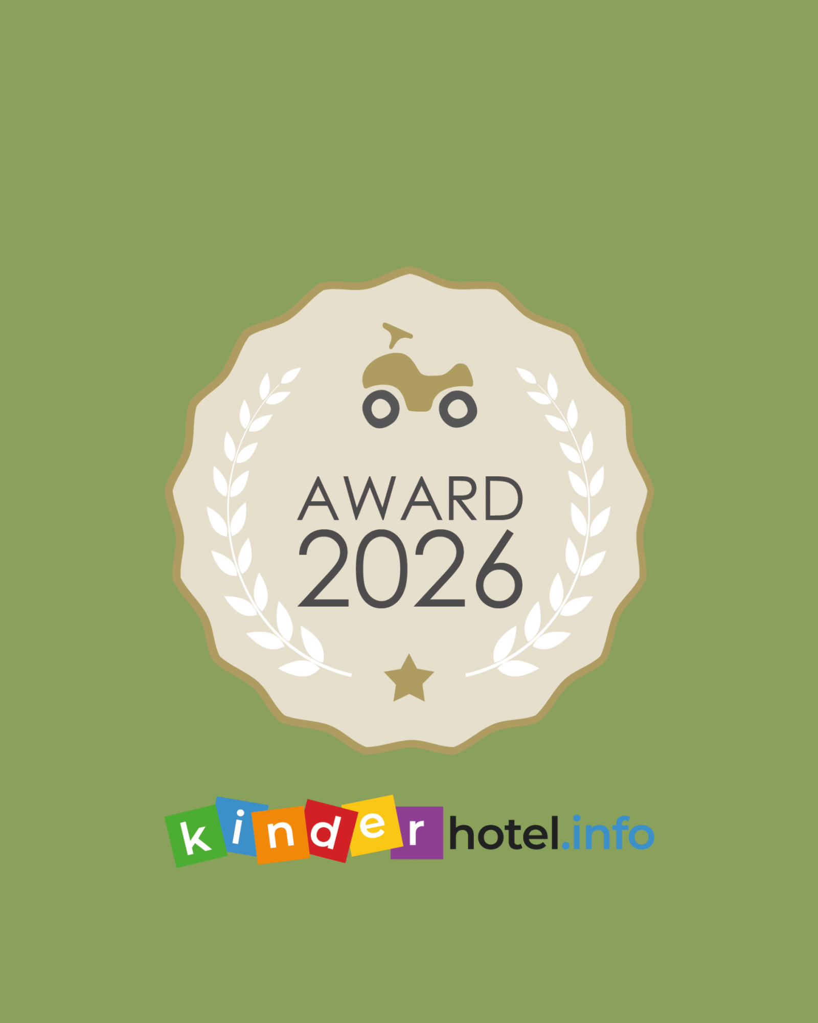 Kinderhotel.info Award 2026 Symbolfoto