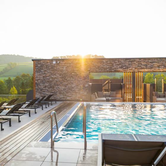 Weitblick Sauna im Familienhotel Schreinerhof 