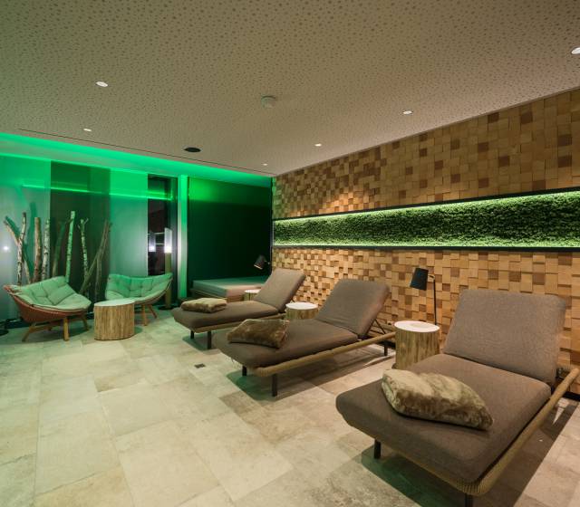 Sauna-Ruhebereich im Familienhotel Schreinerhof