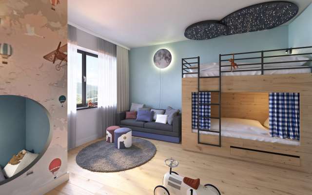 Kinderzimmer in der Family-Suite Premium + Kuschelnest